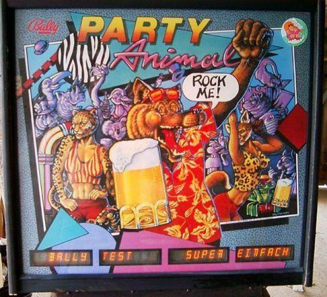 Party Animal is a pinball machine designed by Dennis Nordman and released by Bally in 1987. The theme is based around a music party, featuring a rock and roll soundtrack and a playful party atmosphere.
