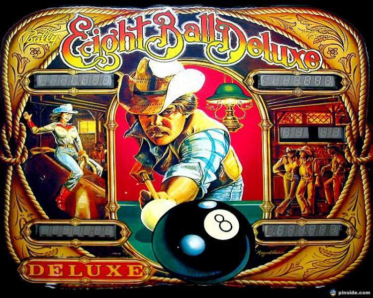 Eight Ball Deluxe is a classic pinball machine released by Bally in 1981. It is renowned for its cue sports-themed gameplay and is considered a classic of the solid-state era.