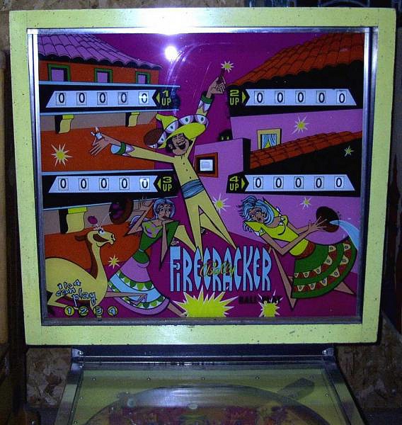 Firecracker is a pinball machine released by Bally in 1971. It is known for its vibrant artwork and engaging gameplay.