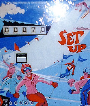 Set Up is a vintage pinball machine released by Williams in 1969. It features classic electro-mechanical gameplay typical of the era.