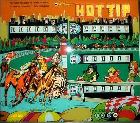 Hot Tip is a classic electro-mechanical pinball machine released by Williams in 1977. It features a horse racing theme with vibrant artwork and challenging gameplay.