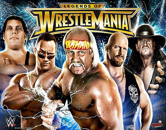A wrestling-themed pinball machine developed by Stern in 2015, capturing the excitement and charisma of the wrestling world with iconic wrestlers.