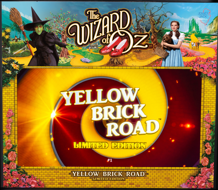 The Wizard of Oz (LE) is a limited edition pinball machine produced by Jersey Jack Pinball. It is themed around the classic film, 'The Wizard of Oz', featuring iconic characters and scenes.
