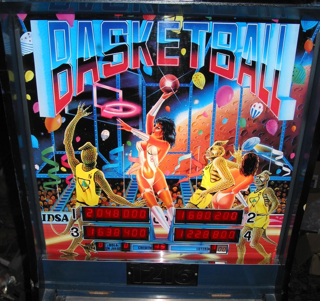 Basketball is an arcade game developed by IDSA, released in 1985. It simulates a basketball shooting experience with a mechanized hoop.