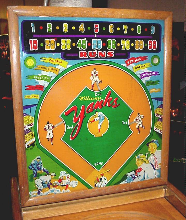 Yanks is a vintage pinball machine released by Williams in 1948, featuring an American baseball theme.
