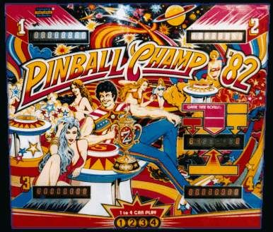 Pinball Champ '82 is a solid-state electronic pinball machine by Zaccaria, released in 1982, featuring a multi-level playfield, multiple flippers, and a variety of challenging gameplay elements.