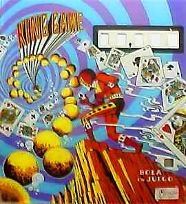 King Game is an electromechanical pinball machine developed by Petaco. Released in 1973, this machine features classic designs and gameplay from the era.