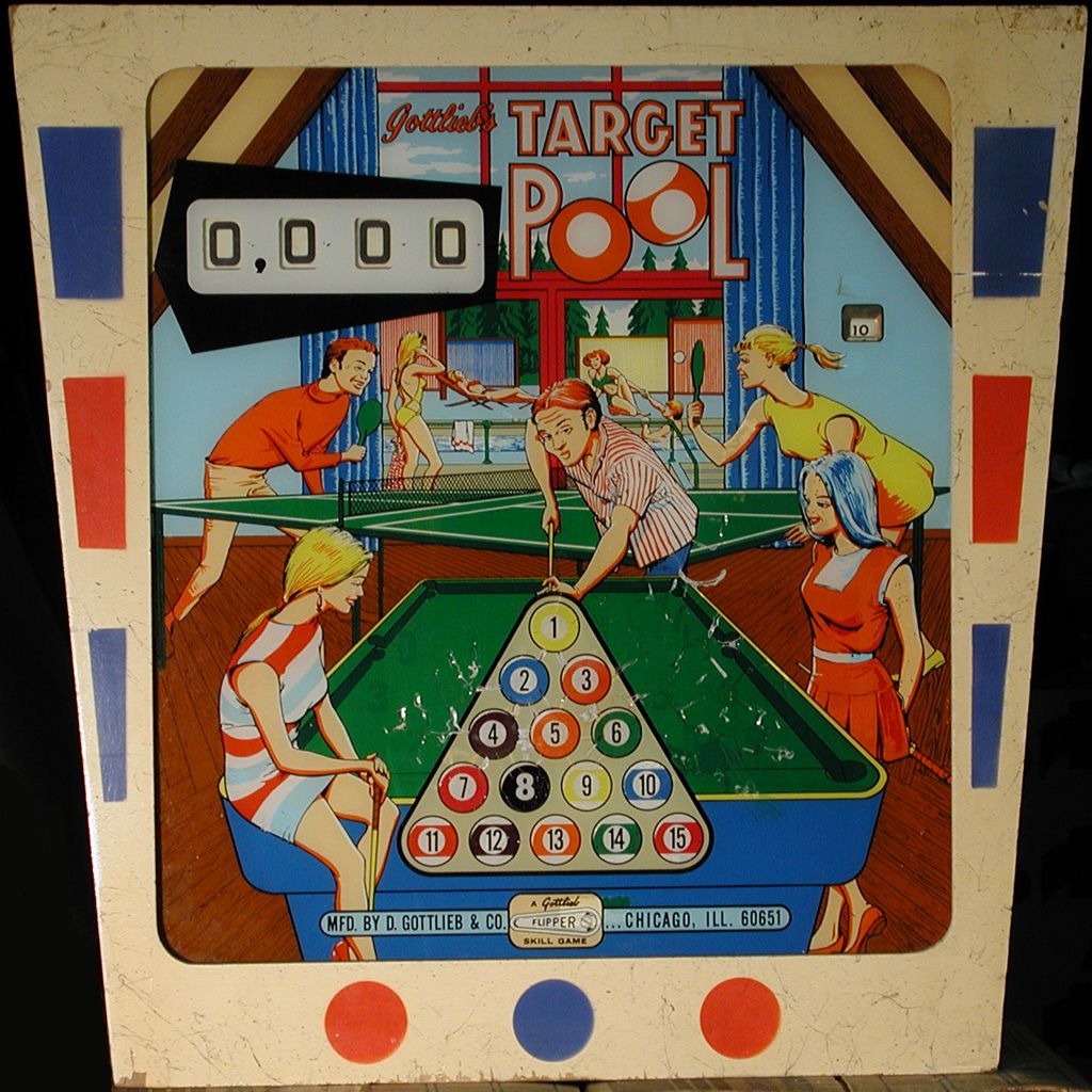 Target Pool is a classic electro-mechanical pinball machine developed by Gottlieb, released in 1969. This game features pool-themed gameplay and is known for its straightforward and engaging design suited for both casual and competitive play.