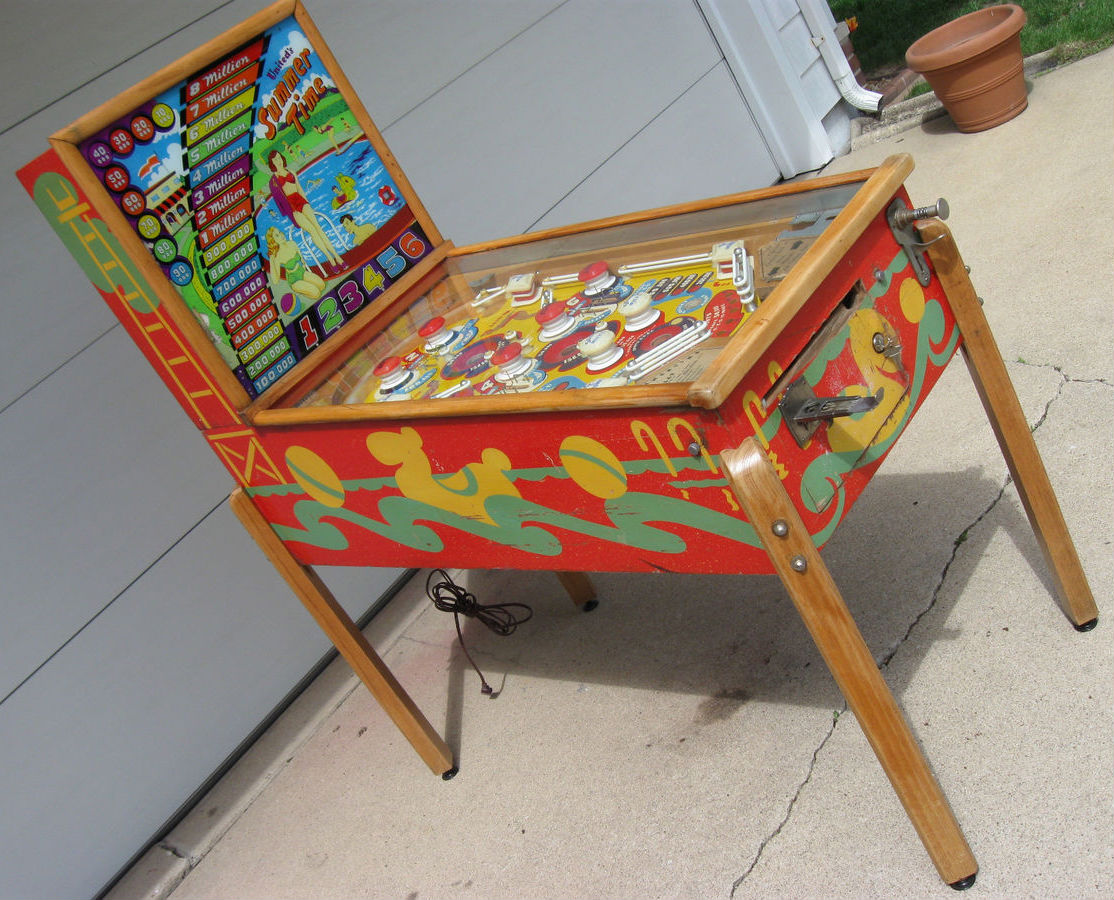 Summer Time is a pinball machine released by United in 1948. Known for its mechanical simplicity and the charm of vintage pinball gameplay.