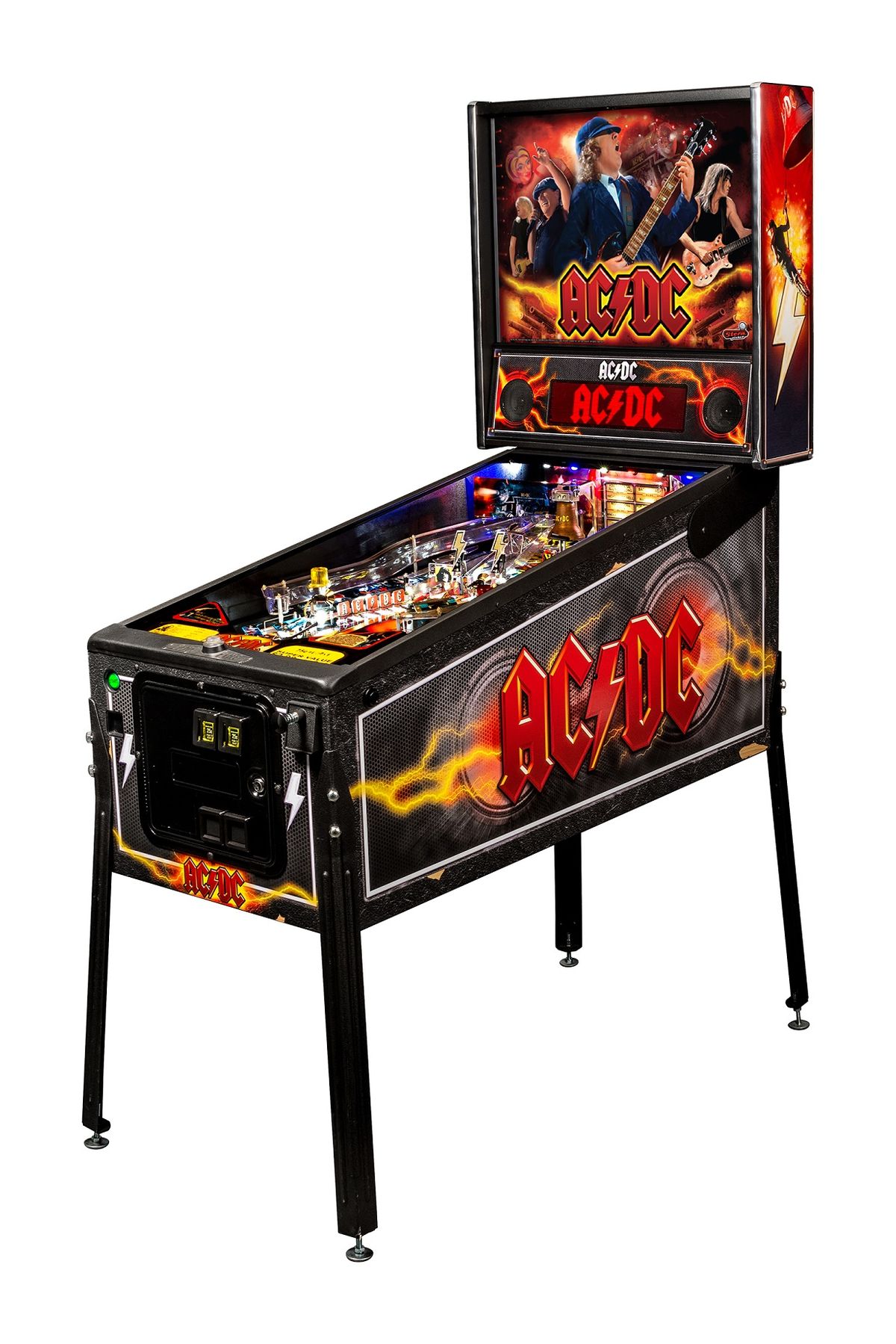 AC/DC (Pro Vault Edition) is a pinball machine released by Stern Pinball in 2017. It is based on the popular rock band AC/DC and features their music and themes.