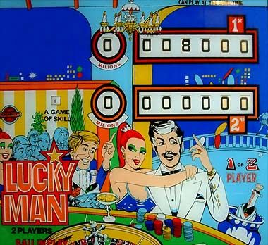 Lucky Man is a pinball machine manufactured by Nordamatic, released in the year 1975. It features a traditional electromechanical design typical of the era.