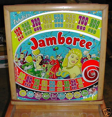 Jamboree is a vintage pinball machine created by Exhibit Supply in 1948. It is a classic example of post-war pinball machines with simplistic designs and mechanical gameplay.