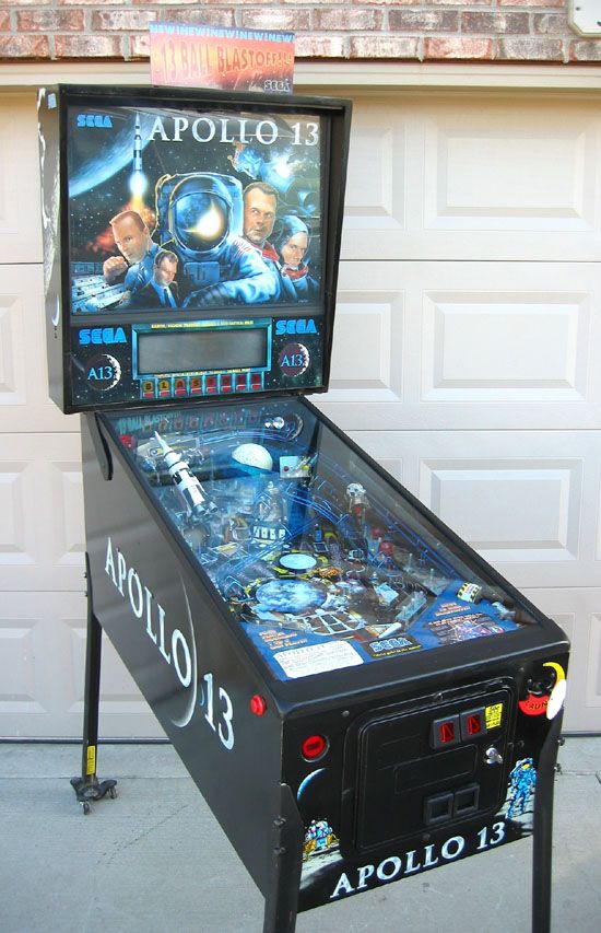 Apollo 13 is a pinball machine designed by Joe Kaminkow and Joe Balcer, based on the 1995 film of the same name. It is known for its unique 13-ball multiball feature, which is a world record in pinball.