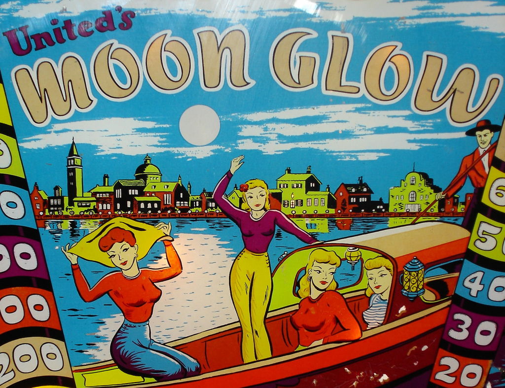 Moon Glow is a classic pinball machine released in 1948 by the United Manufacturing Company. It is recognized for its charmingly simplistic design and engaging gameplay typical of the era.