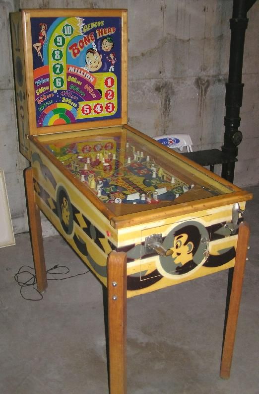 Bone Head is a vintage electro-mechanical pinball machine produced by Genco in 1948.