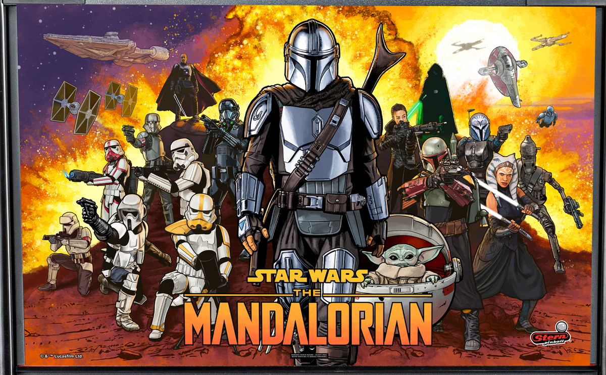 The Mandalorian (Premium) is a pinball machine released by Stern Pinball in 2021. Based on the popular Star Wars franchise, it features content from the first two seasons of the Disney+ series 'The Mandalorian'.