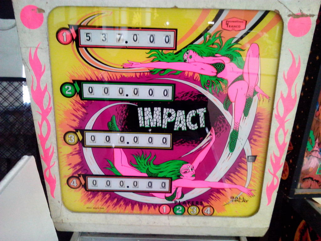 Impact is a vintage electro-mechanical pinball machine created by Interflip in 1974.