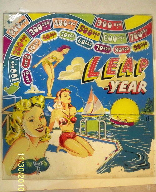Leap-Year is a vintage pinball game released by Marvel in 1948. It features unique gameplay mechanics and was known for its innovative design at the time.