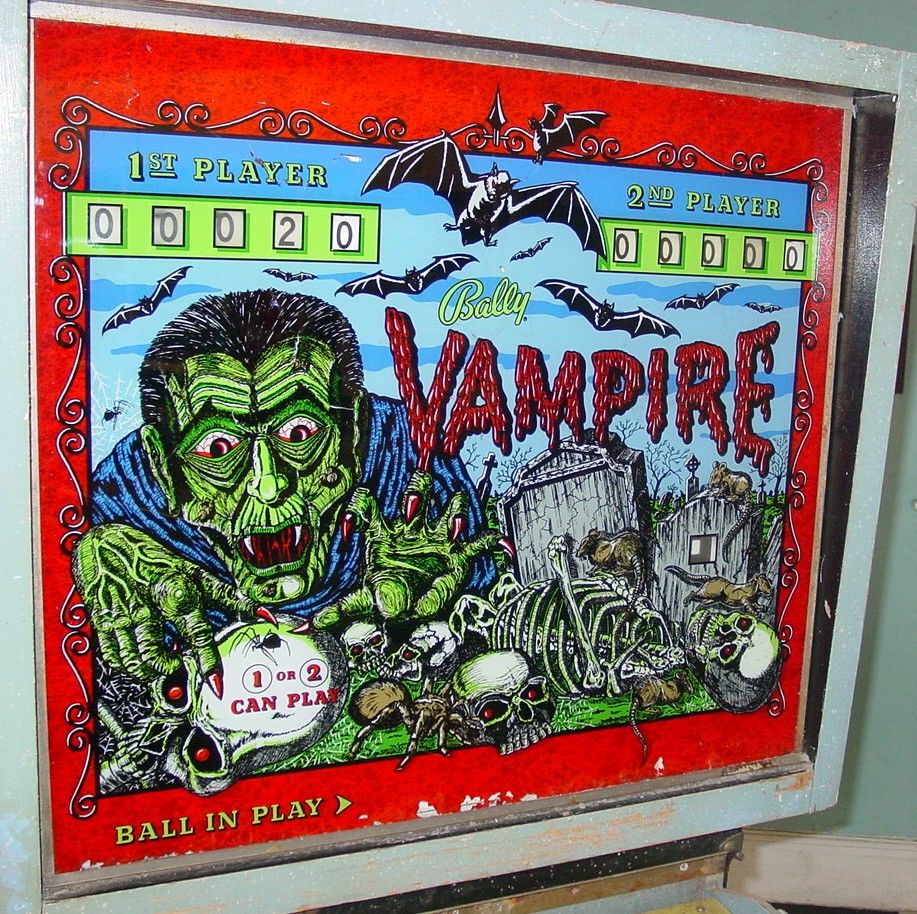 Vampire is an electro-mechanical pinball machine created by Bally in 1970. It features a haunting theme set in a gothic and eerie atmosphere.