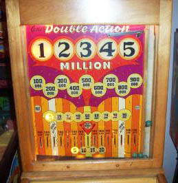 Double Action is a pinball machine manufactured by Genco, released in 1951. It features electromechanical technology typical of its era.