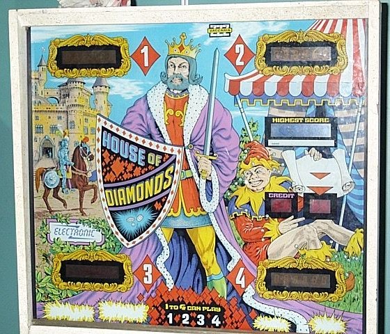 House of Diamonds is a classic electromechanical pinball machine released by Zaccaria in 1978. It features traditional pinball gameplay with a card game theme focused on diamonds.